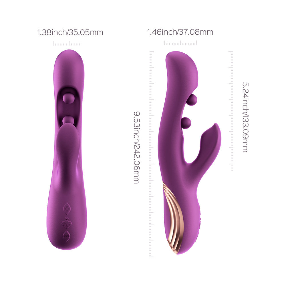 Honey Play Box Gem Pressure Sensing App-Controlled Twin Balls Rabbit Purple