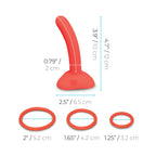 b-Vibe Beginners Strap-On Harness Set with 5 in. Silicone Dildo Peg