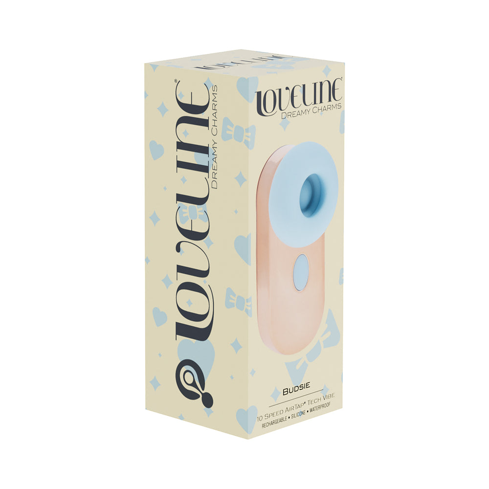 LoveLine Budsie AirTapTech Rechargeable Vibrator Blue