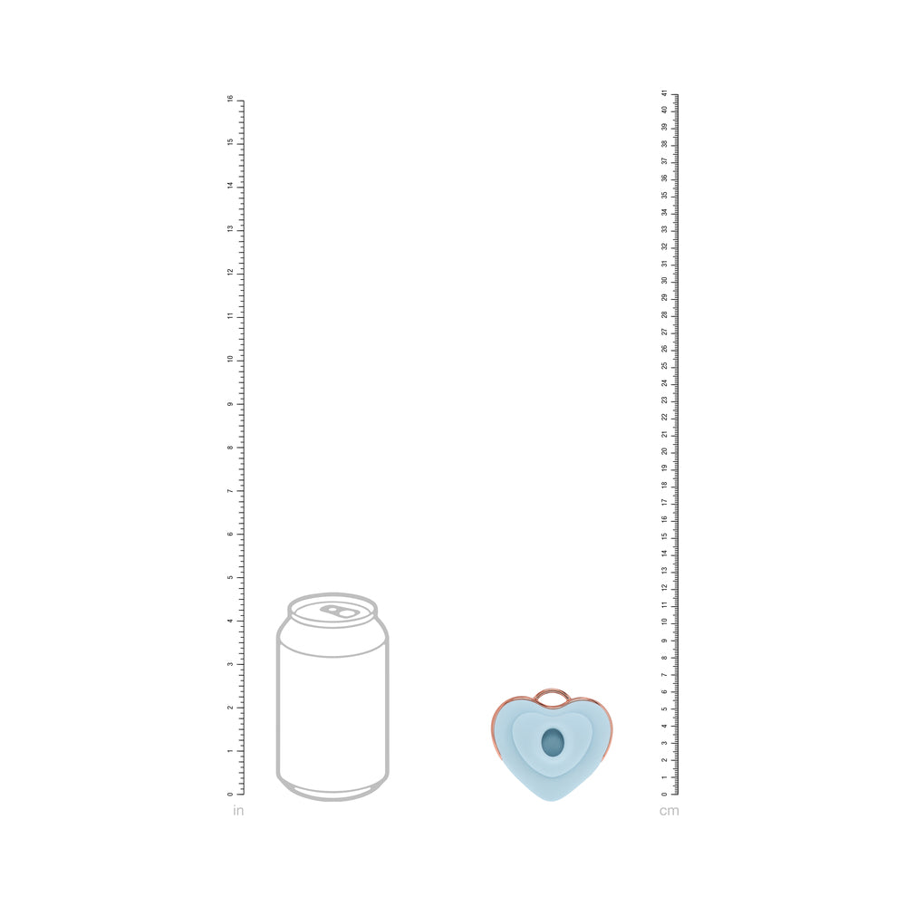 LoveLine Luvie AirTapTech Rechargeable Vibrator Waterproof Blue