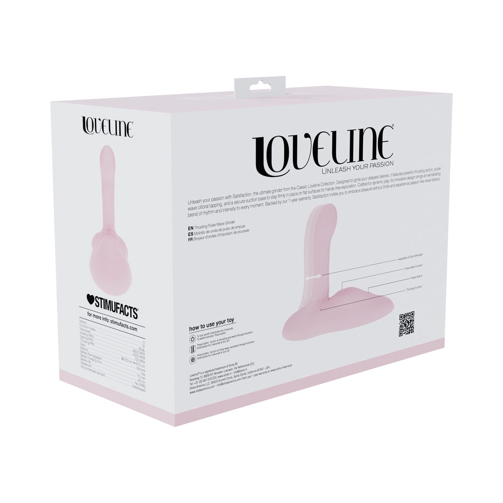 LoveLine Satisfaction Grinder Adjustable Thrusting Pulse Wave Pink