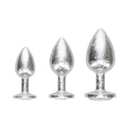 Ouch! International New York Collection Metal Anal Plug Set Silver