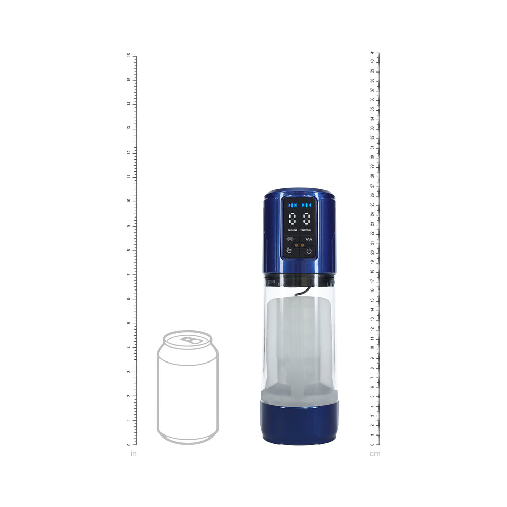 PUMPED UltraLift Automatic Masturbator Waterproof Metallic Blue
