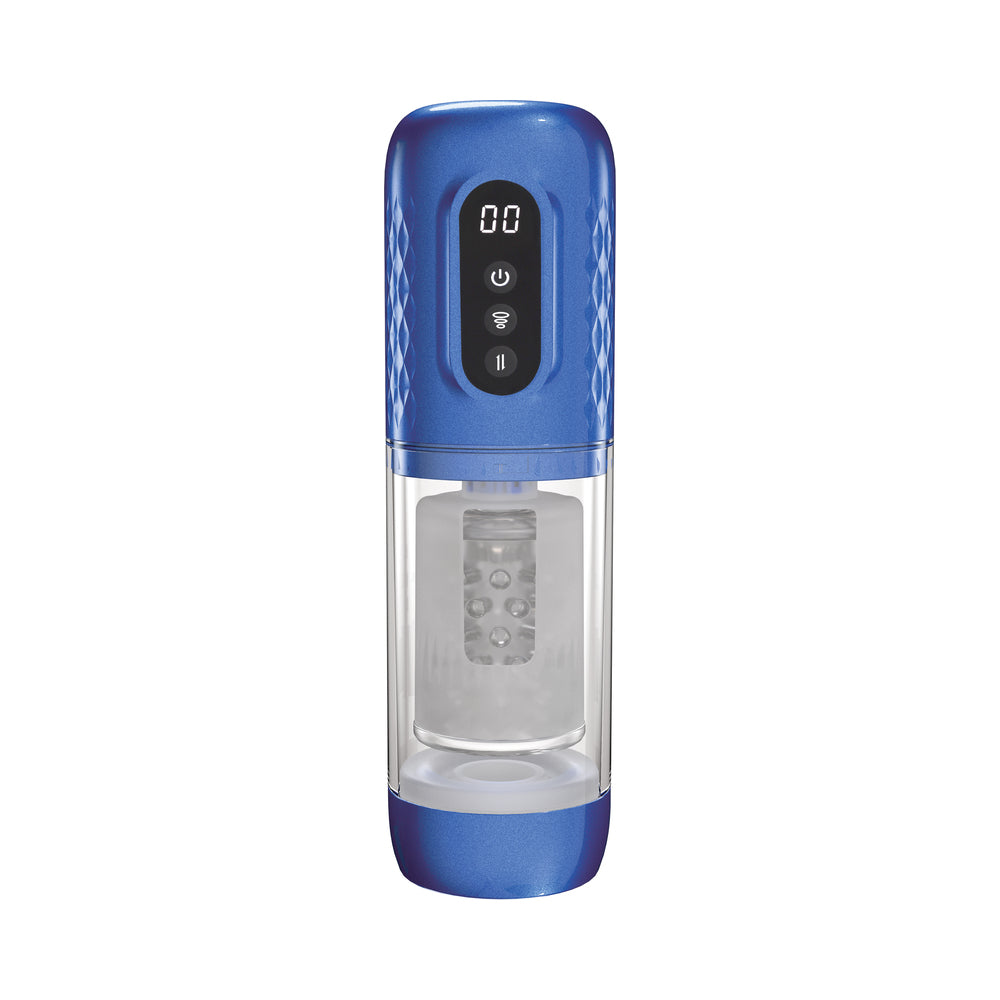 PUMPED Vortex Masturbator Metallic Blue