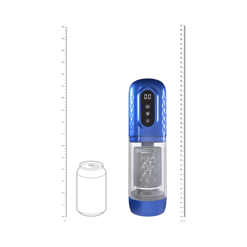 PUMPED Vortex Masturbator Metallic Blue
