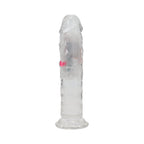 RealRock Wireless Rechargeable Remote Control LED Vibrating 6 in. Dildo Clear