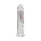 RealRock Wireless Rechargeable Remote Control LED Vibrating 6 in. Dildo Clear