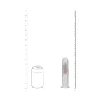 RealRock Wireless Rechargeable Remote Control LED Vibrating 6 in. Dildo Clear
