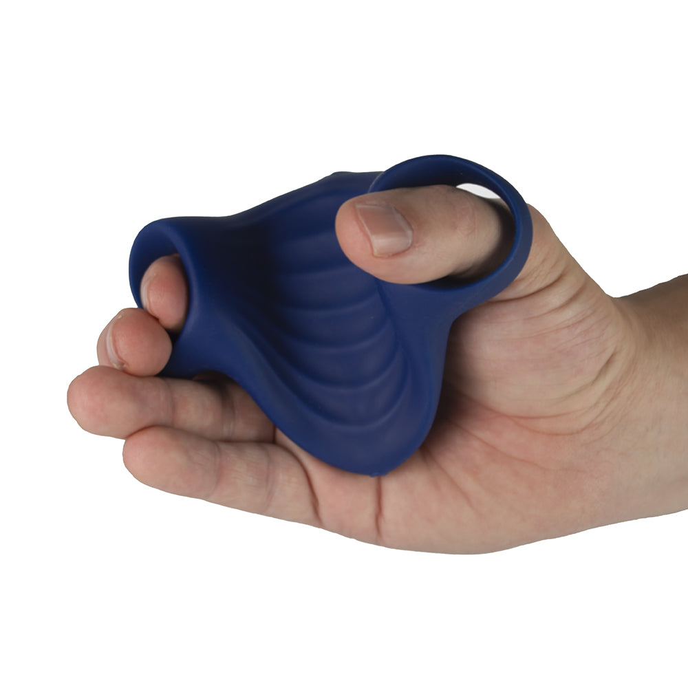 Rocks-Off Palm Vibrating Masturbator Blue