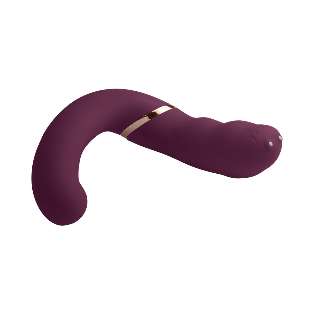 Rocks-Off Gemini Dual Stimulator Burgundy