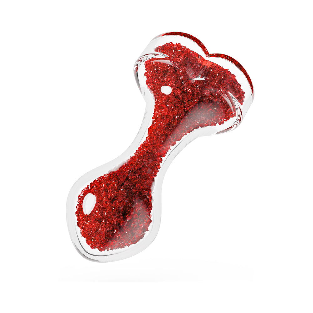 Oh My Gem Lustre Glass Anal Plug Red