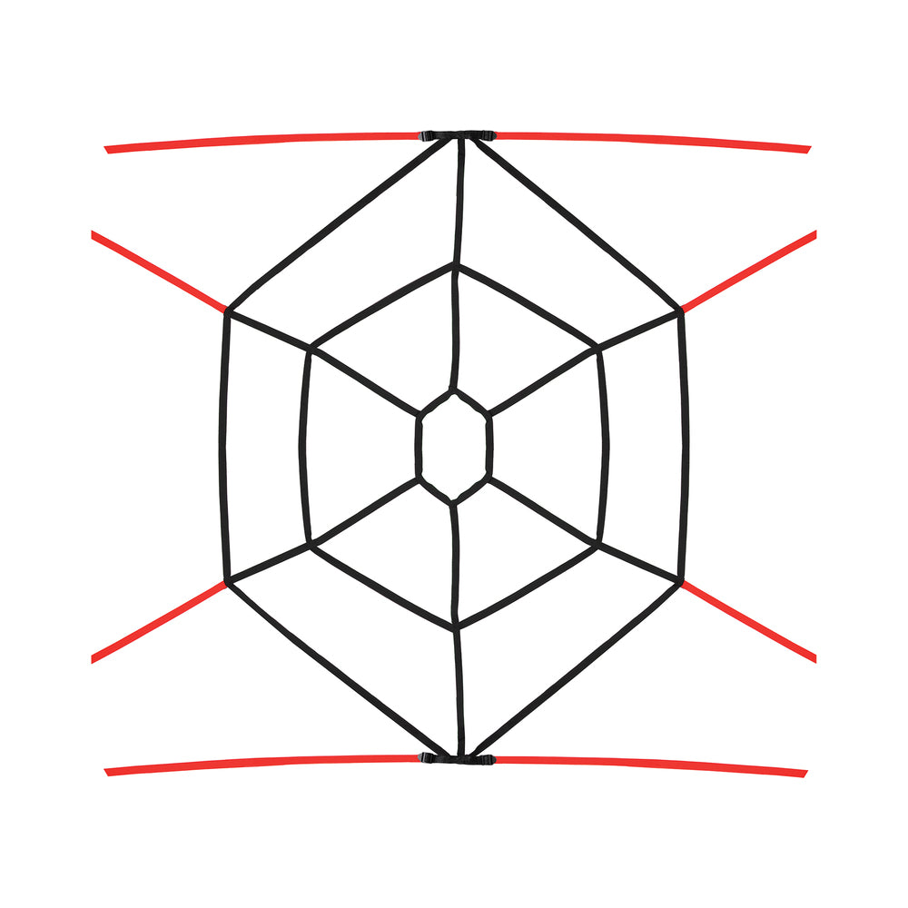 Lux Fetish Webbed Up Bedspreader Restraint System