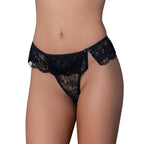 Magic Silk Pheromone Panties Flutter Thong 2-Pack Lilac/Black S/M