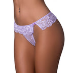 Magic Silk Pheromone Panties Flutter Thong 2-Pack Lilac/Black L/XL