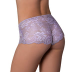 Magic Silk Pheromone Panties Mesh & Lace Boy Short 2-Pack Lilac/Rose L/XL