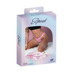Magic Silk Pheromone Panties Crotchless Thong 2-Pack Lilac/Rose S/M