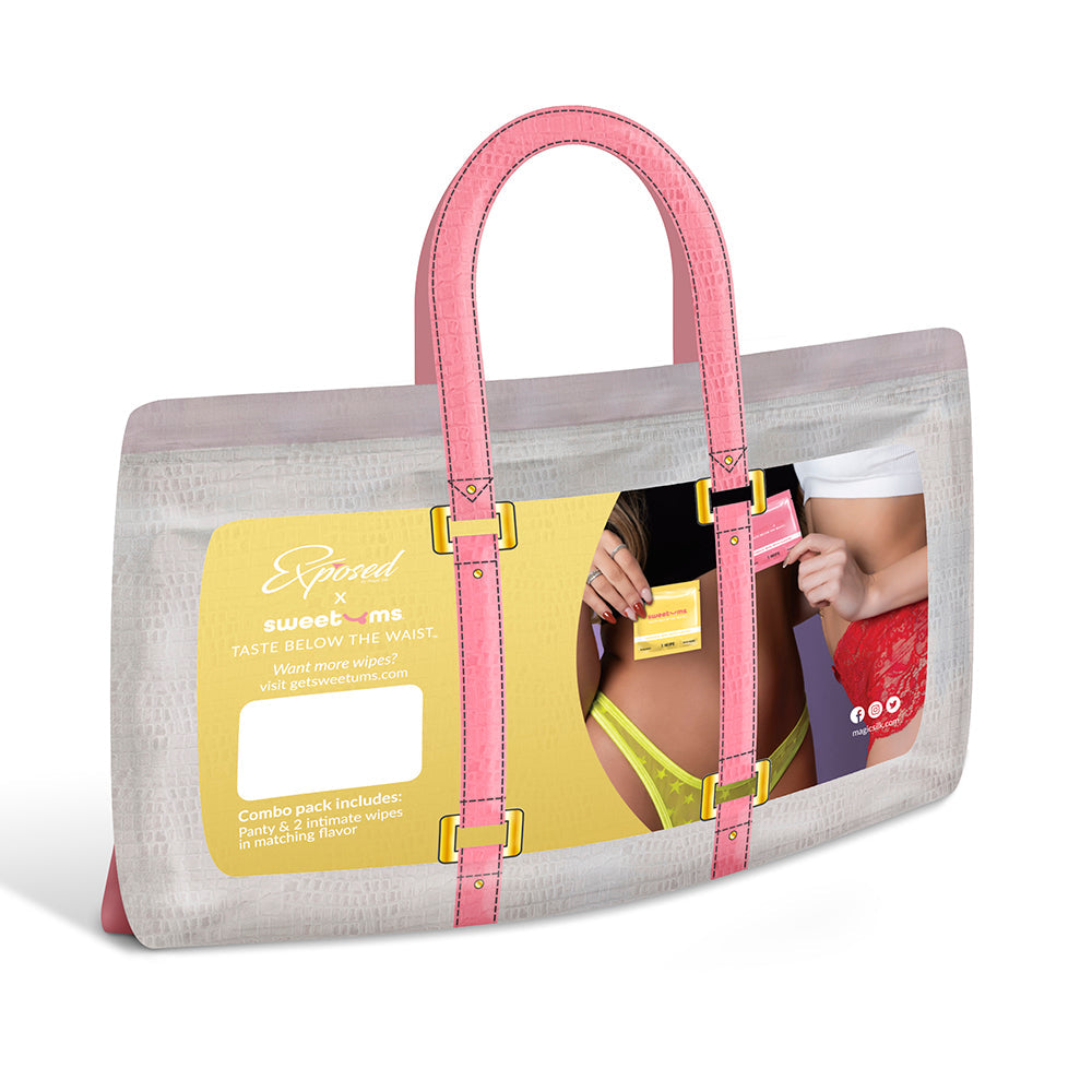 Magic Silk Sweetums Skirted Hipster with Open Crotch Panty Pina Colada Queen Size