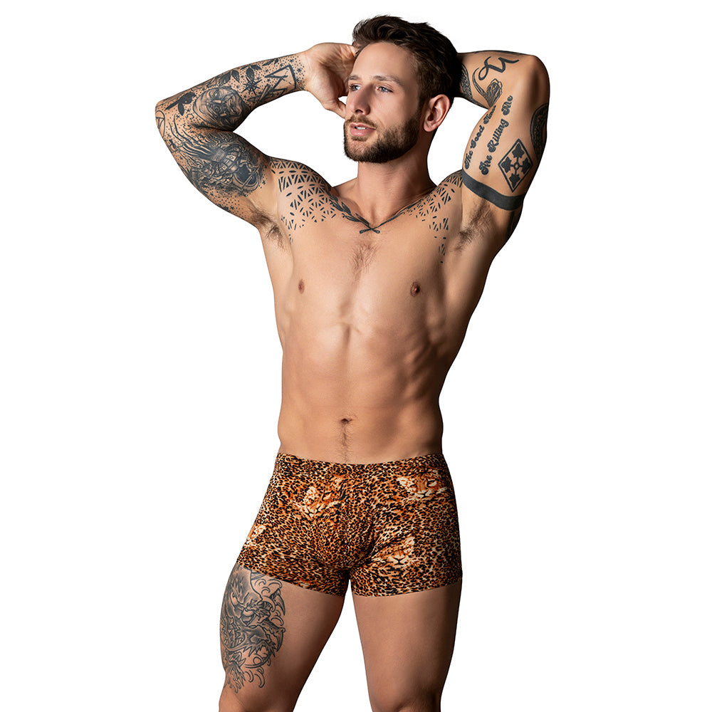 Male Power The Ultimate Duo CRB Pouch Short & Black Cock Ring Animal M