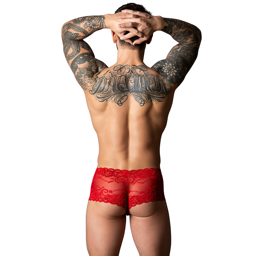 Male Power The Ultimate Duo CRR Mini Short & Red Cock Ring Red S