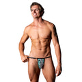 Male Power The Ultimate Duo CRB Adjustable G-String & Black Cock Ring Animal O/S