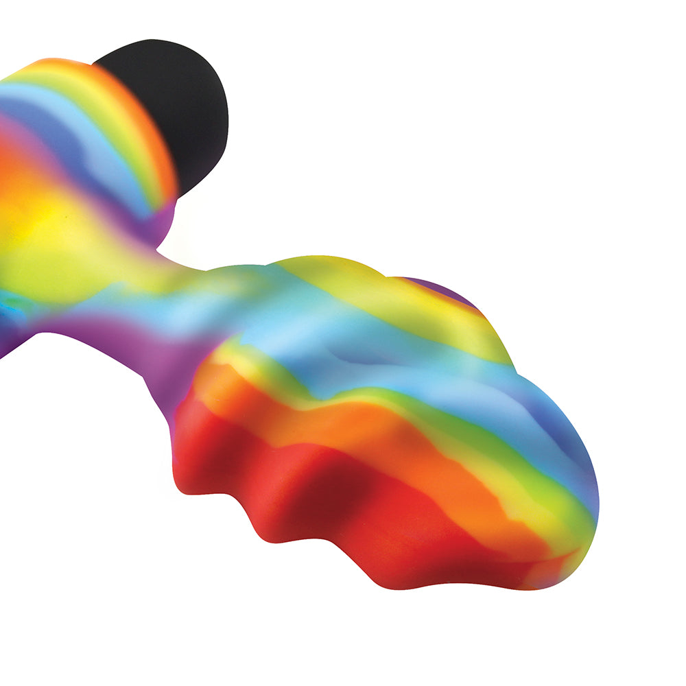 BANG! Vibrating Rainbow Butt Plug