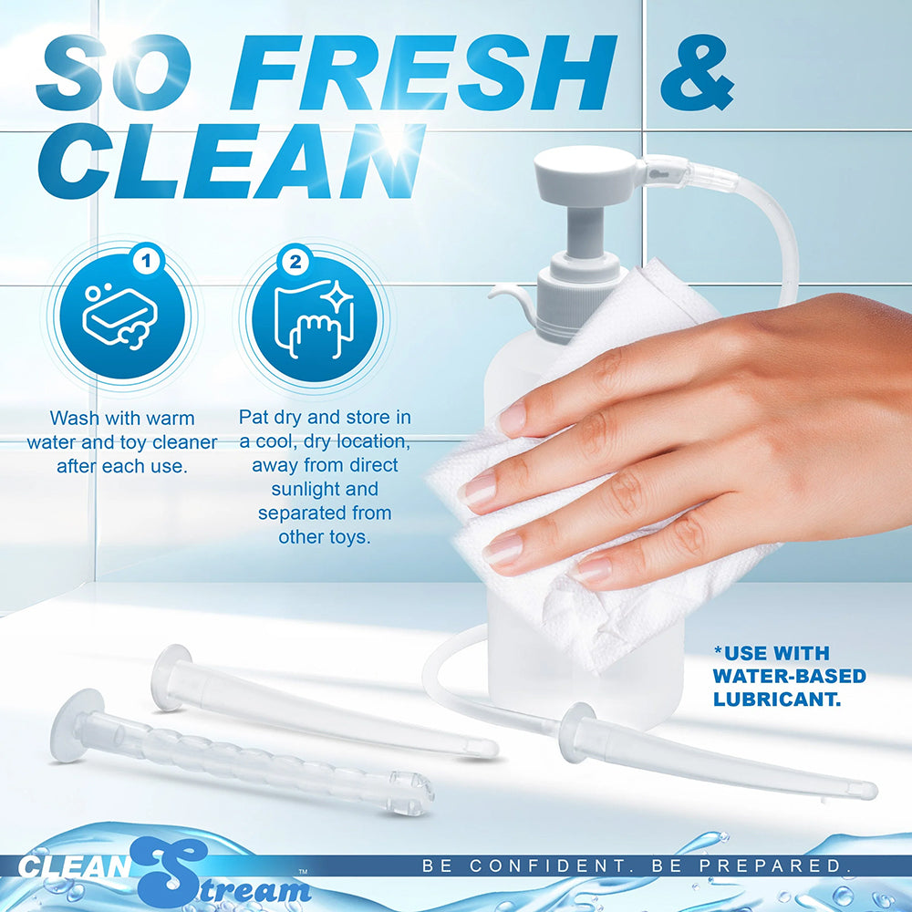 CleanStream XL Enema Bottle with 3 Attachments