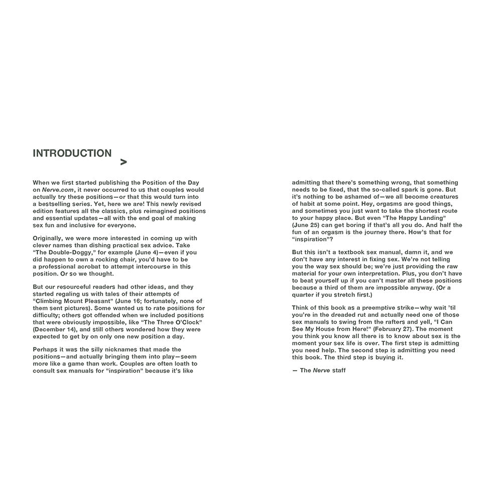 Position of the Day Revised and Updated: Sex Every Day in Every Way