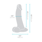 b-Vibe Slipskin Realistic Silicone Dildo 10 in. Curved Mocha