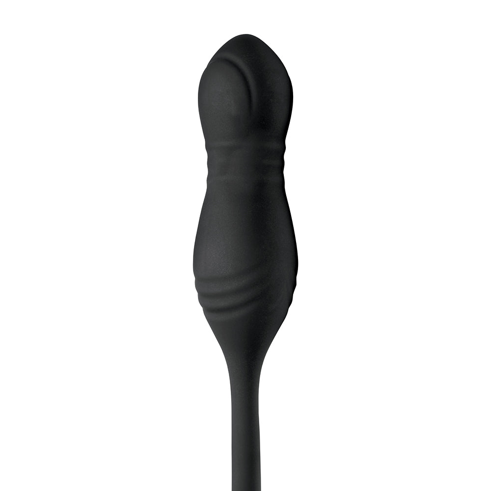 JOCK Silicone Vibrating Plug with Cock & Ball Ring and Remote