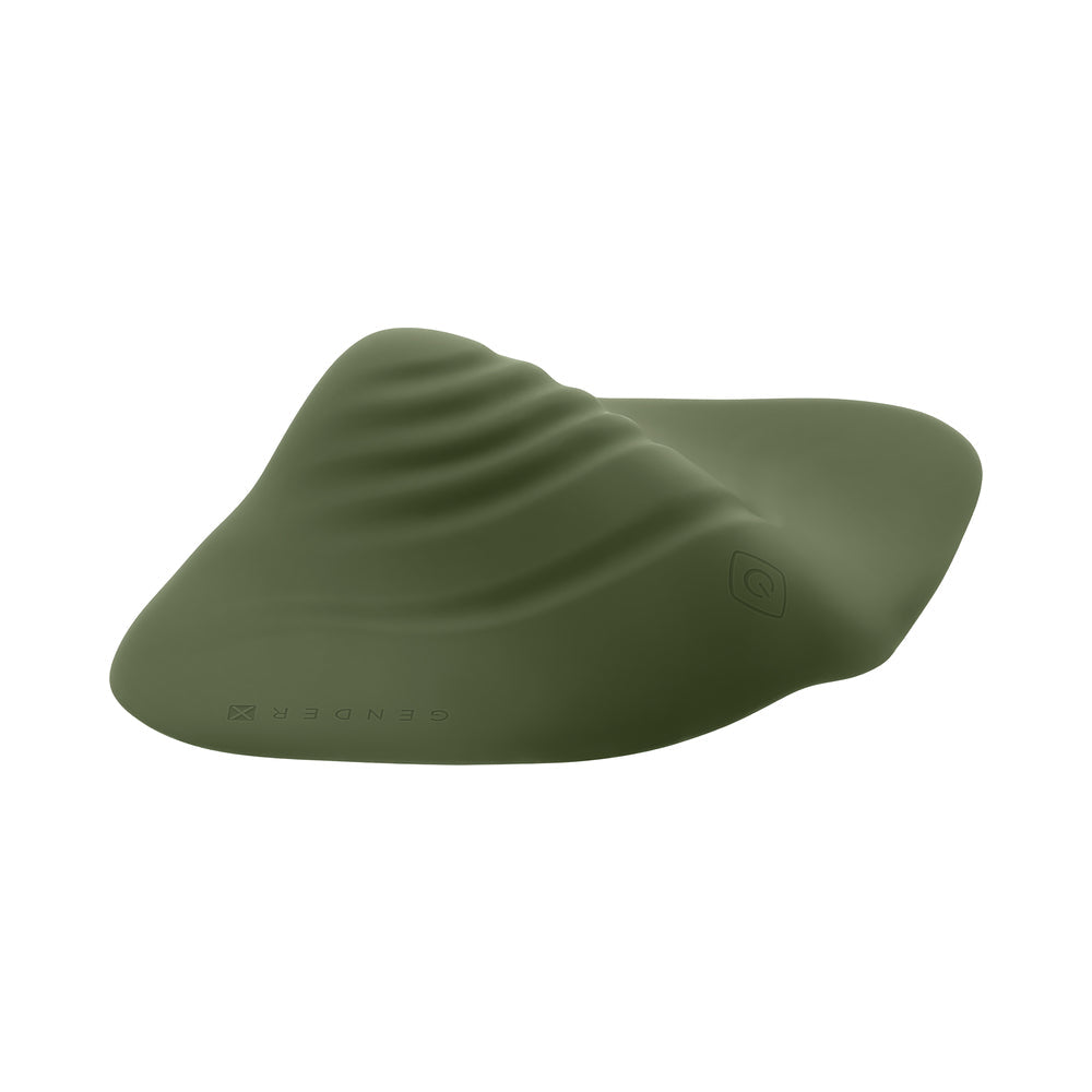 Gender X Pleasure Pad Rechargeable Grinding Pad & Stroker Silicone Green