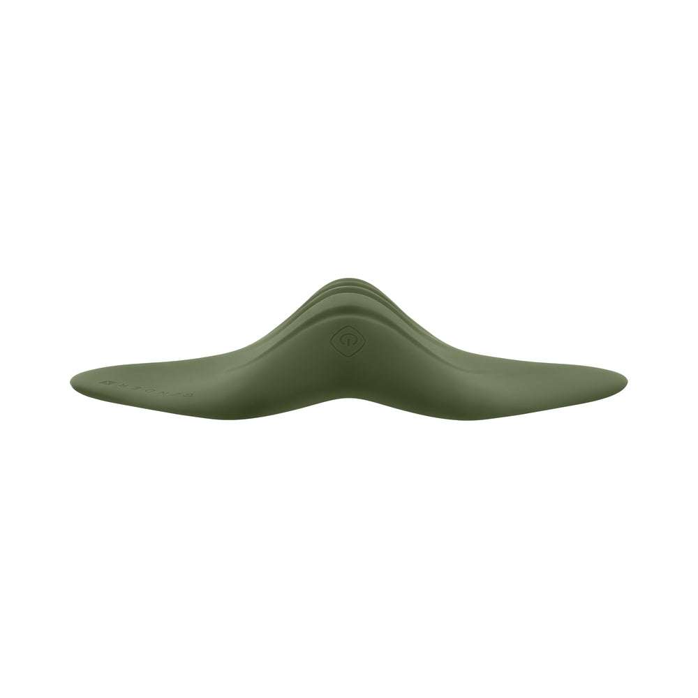 Gender X Pleasure Pad Rechargeable Grinding Pad & Stroker Silicone Green