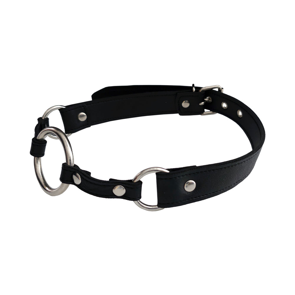 Rouge Fetish Play Vegan O-Ring Gag Black