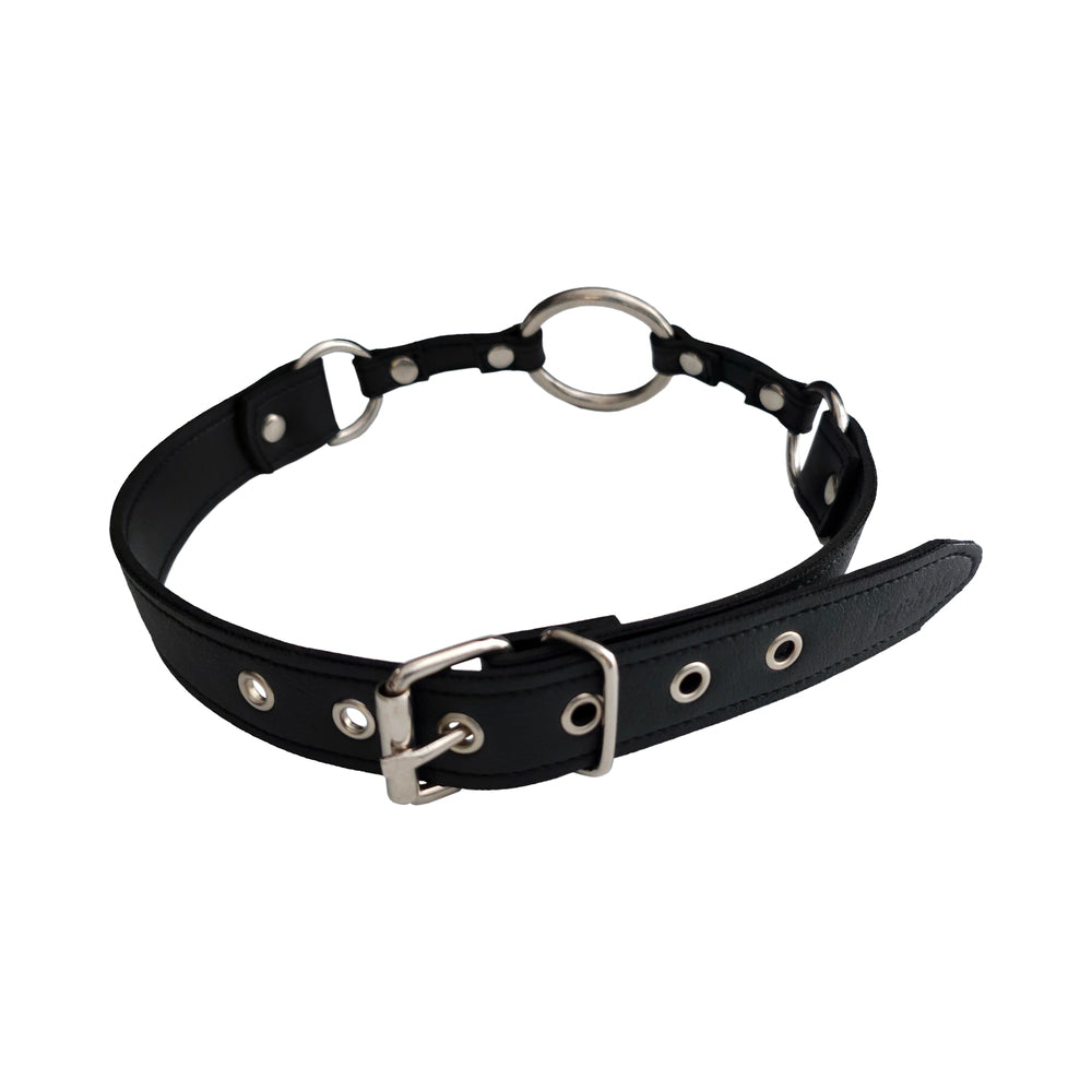 Rouge Fetish Play Vegan O-Ring Gag Black