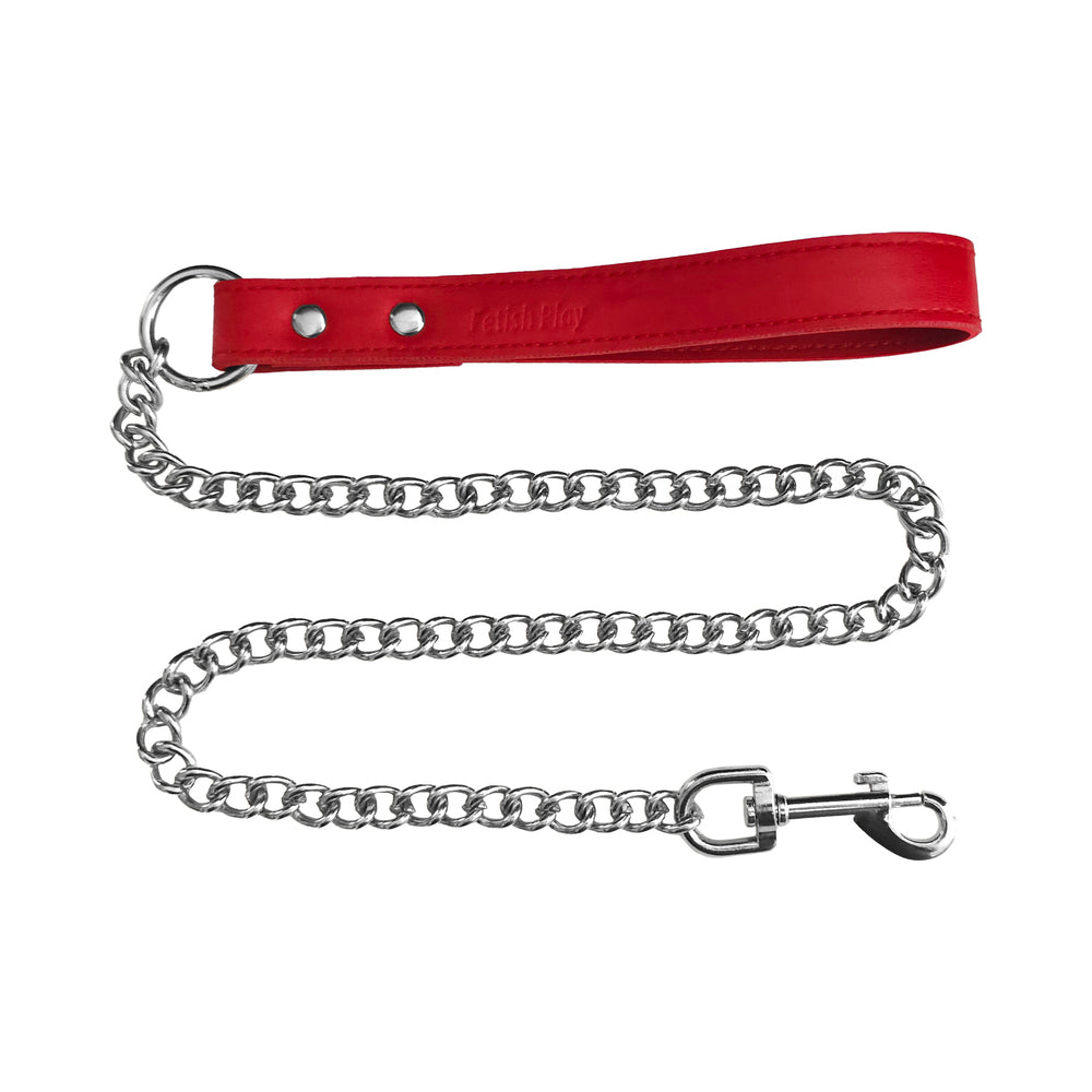 RougeFetish Play Vegan Leash Red