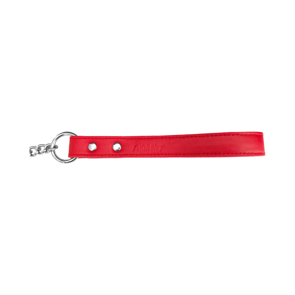 RougeFetish Play Vegan Leash Red
