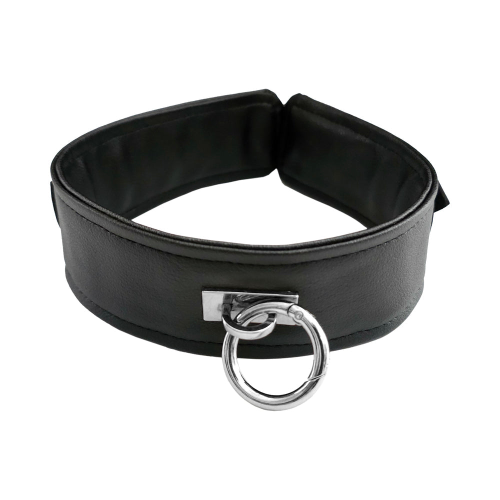 Rouge Fetish Play Vegan Collar Black