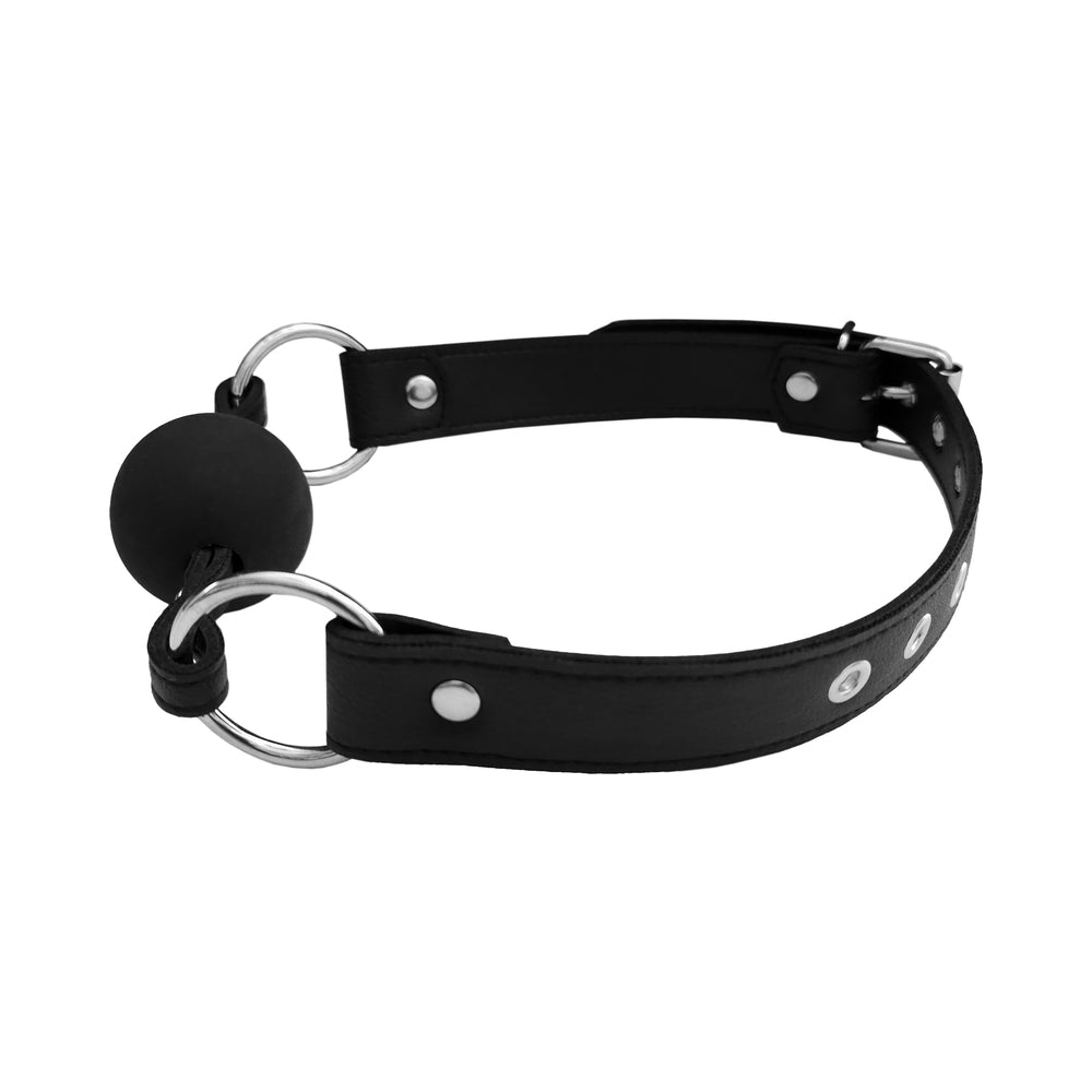 Rouge Fetish Play Vegan Ball Gag Black