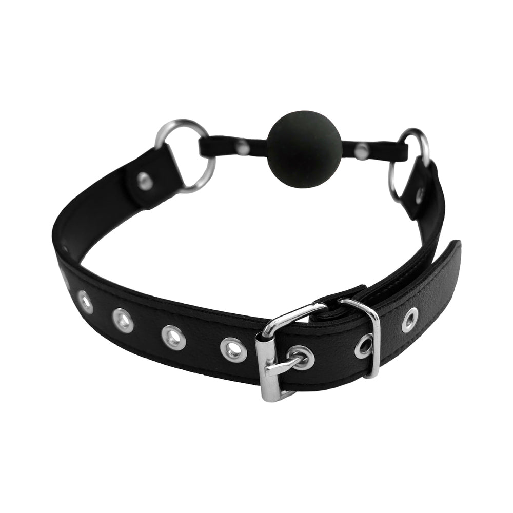 Rouge Fetish Play Vegan Ball Gag Black