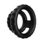 Forto F-43: Tiered Cock & Ball Ring Black