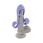 Playboy Fantasy Cage Rechargeable Vibrating Cock Cage Silicone Purple