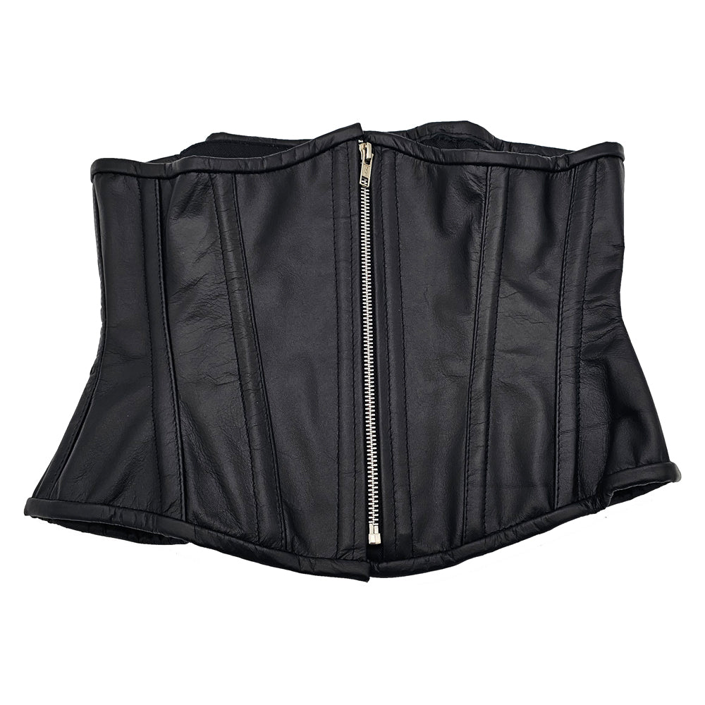 Rouge Leather Corset Black S/M