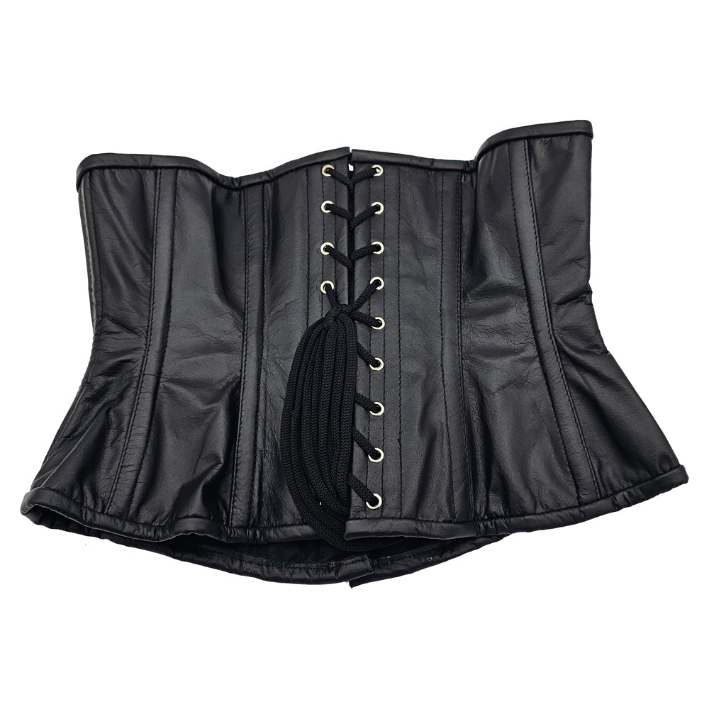 Rouge Leather Corset Black L/XL