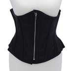 Rouge Leather Corset Black 3XL/4XL