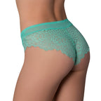 Magic Silk Caribbean Crush Low Rise Cheeky Panty Aqua Glow S/M