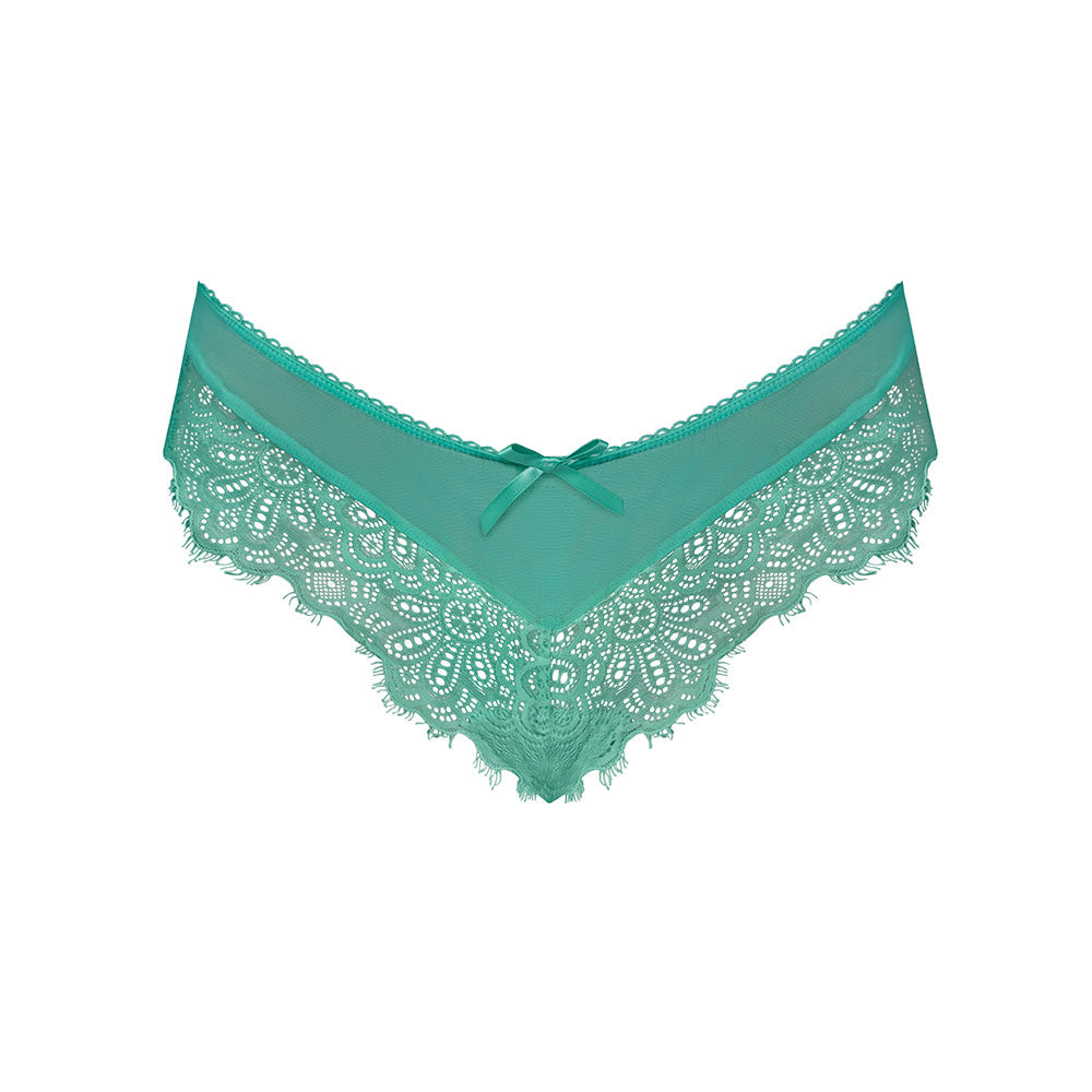 Magic Silk Caribbean Crush Low Rise Cheeky Panty Aqua Glow S/M