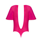 Magic Silk Pink Kink Flutter Sleeve Teddy Pink Glow Queen Size
