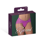 Magic Silk Butterfly Fantasies Boy Short Neon Purple L/XL