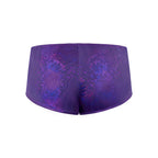 Magic Silk Glimmer Mini Boy Short Purple Disco Queen Size