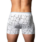Male Power Soo Cumfy Boxer Brief Black/White M