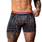Male Power Soo Cumfy Boxer Brief Navy/Orange L